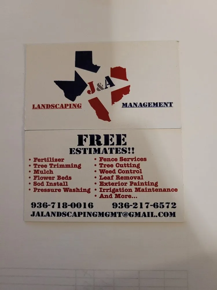 Affordable lawn mowing service in Cut and Shoot, TX by J AND A LANDSCAPING MANAGEMENT