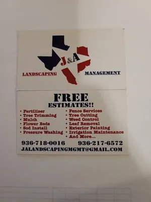 J AND A LANDSCAPING MANAGEMENT Logo
