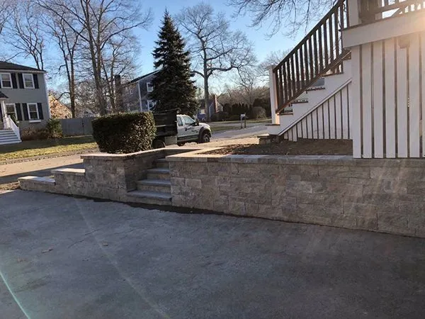 Affordable residential landscaping in Cranston, RI by J and G Masonry