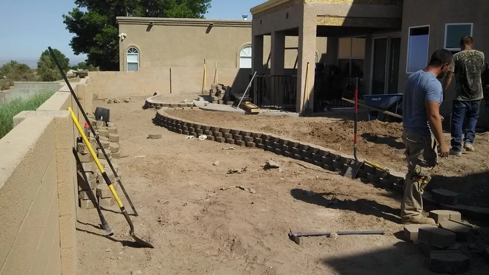 Professional outdoor landscaping in Albuquerque, NM by J and J Landscape