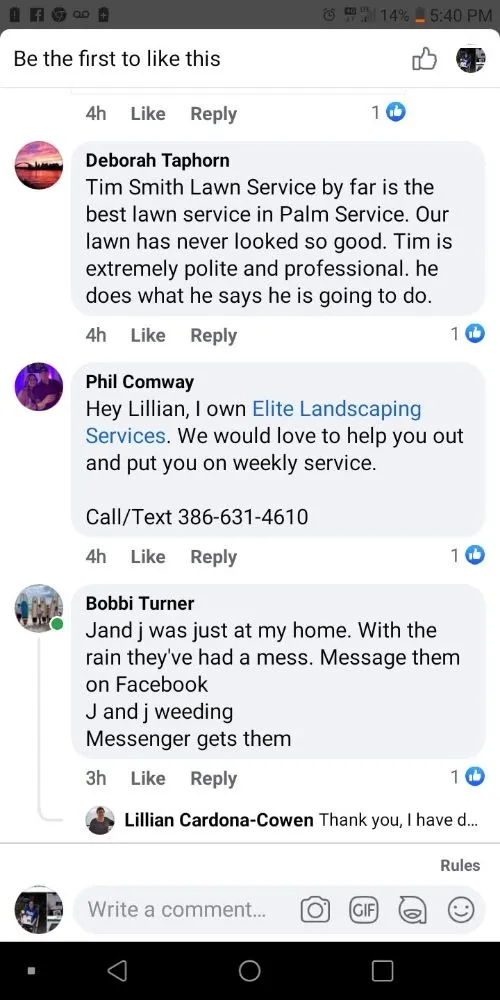 Reliable outdoor landscaping experts serving Ormond Beach, FL - J and j Weeding Picking