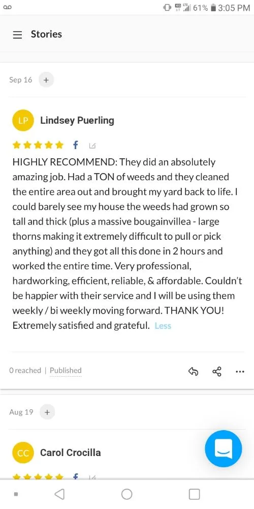 Expert lawn mowing service in Ormond Beach, FL by J and j Weeding Picking