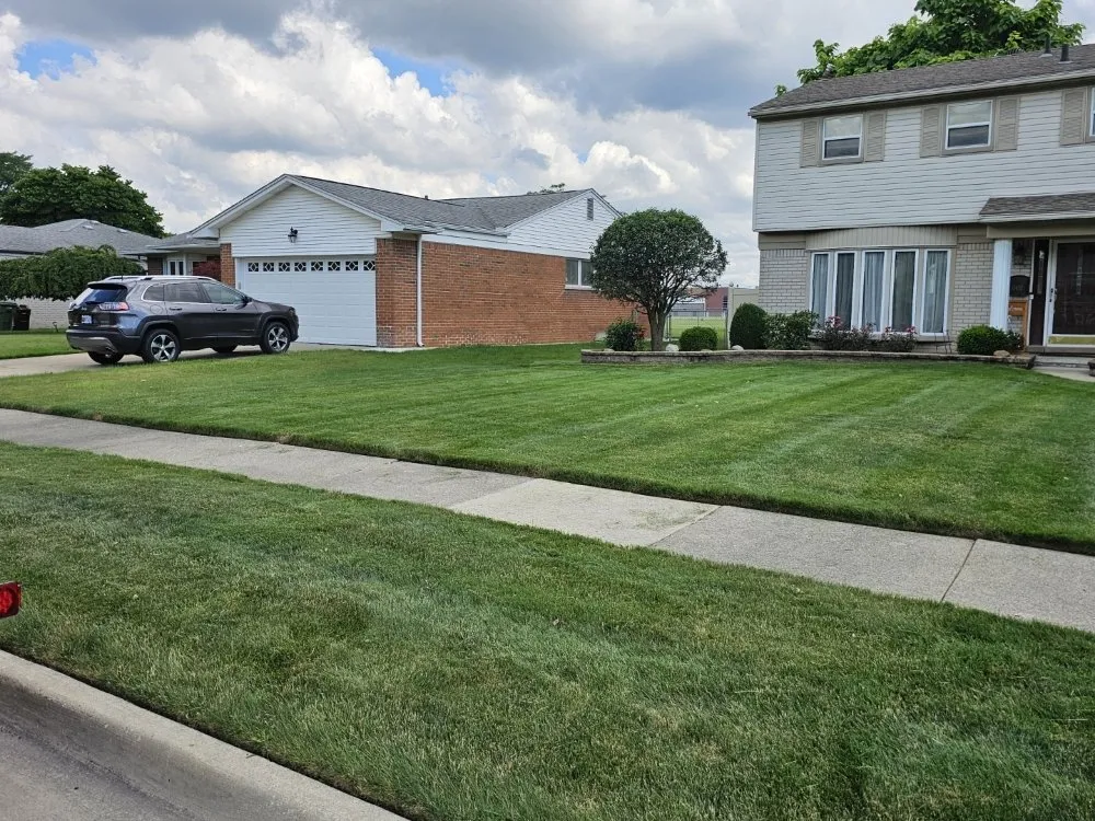 Top-rated lawn mowing service for residential properties in Wyandotte, MI by J and K Lawn Service