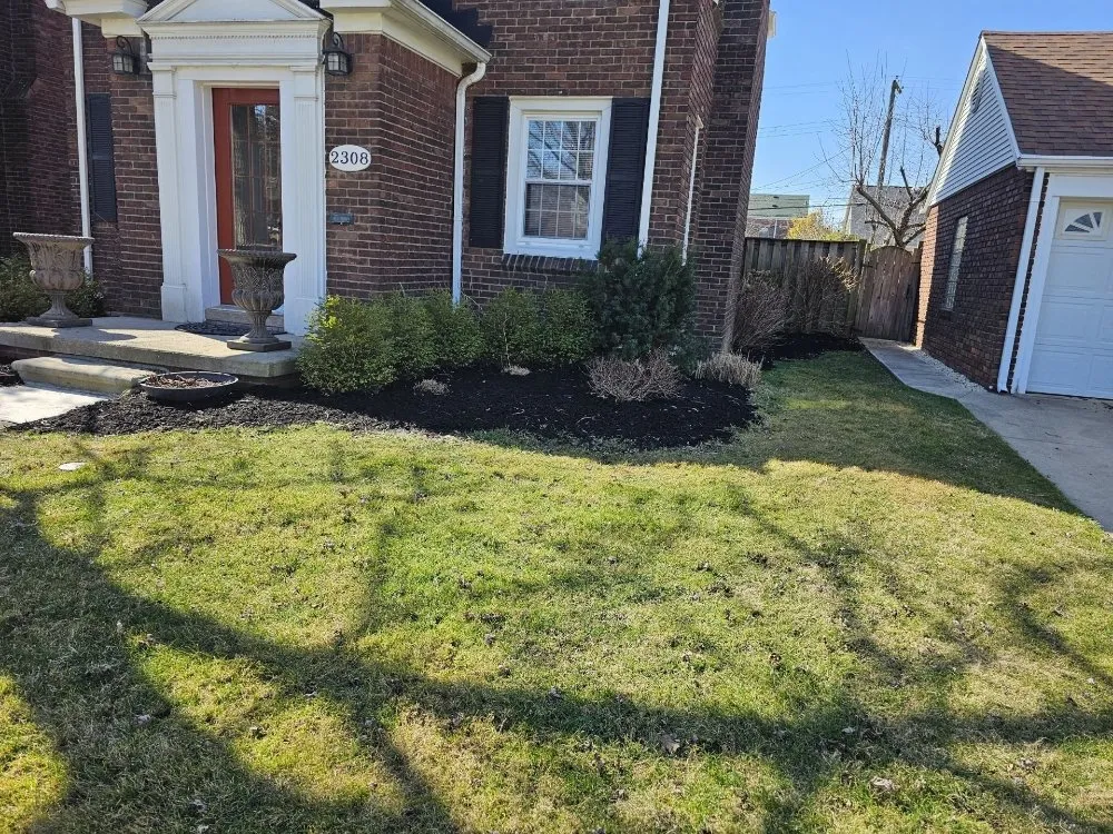 Custom residential landscaping in Wyandotte, MI by J and K Lawn Service