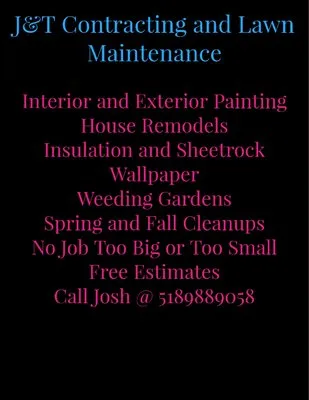 J AndT Contracting And Lawn Maintenance