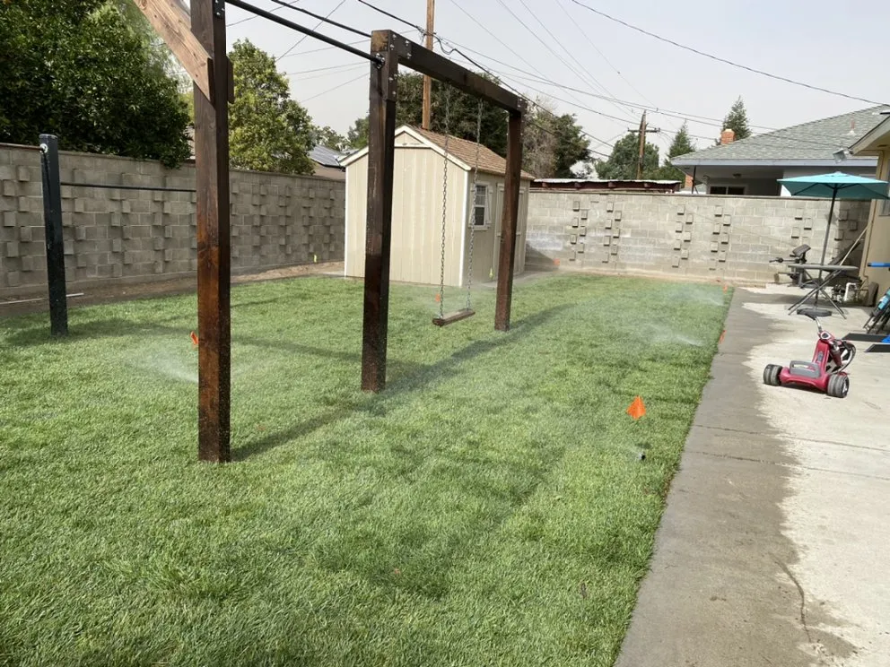 Trusted residential landscaping with custom design in Fresno, CA by J B Lawn Maintenance