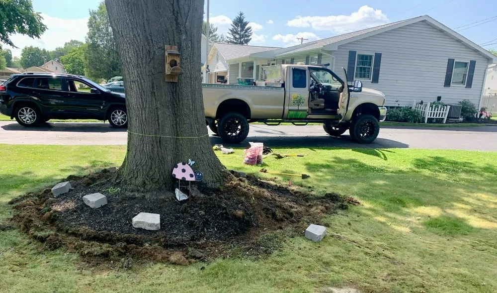 Local landscape installation in Navarre, OH by J Boughman Lawns & Landscape