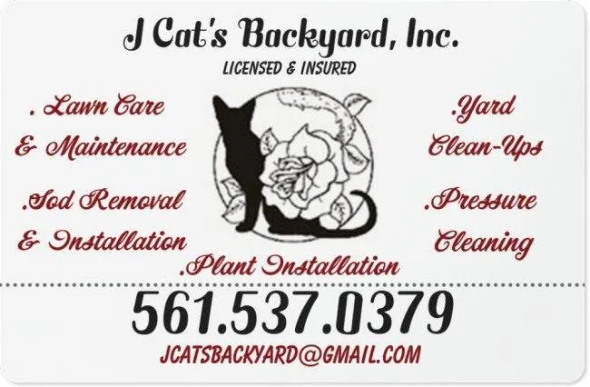 Trusted lawn care service experts serving Boynton Beach, FL - J Cat's Backyard