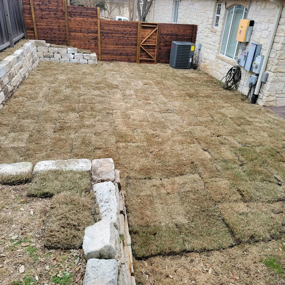 Custom yard maintenance for homes in Round Rock, TX by J Cruz Landscaping Services