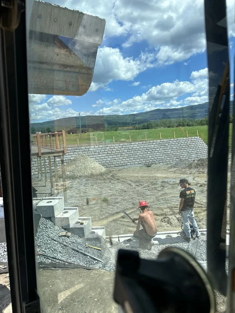 Affordable landscape design in Wolcott, VT by J Dawson Excavation