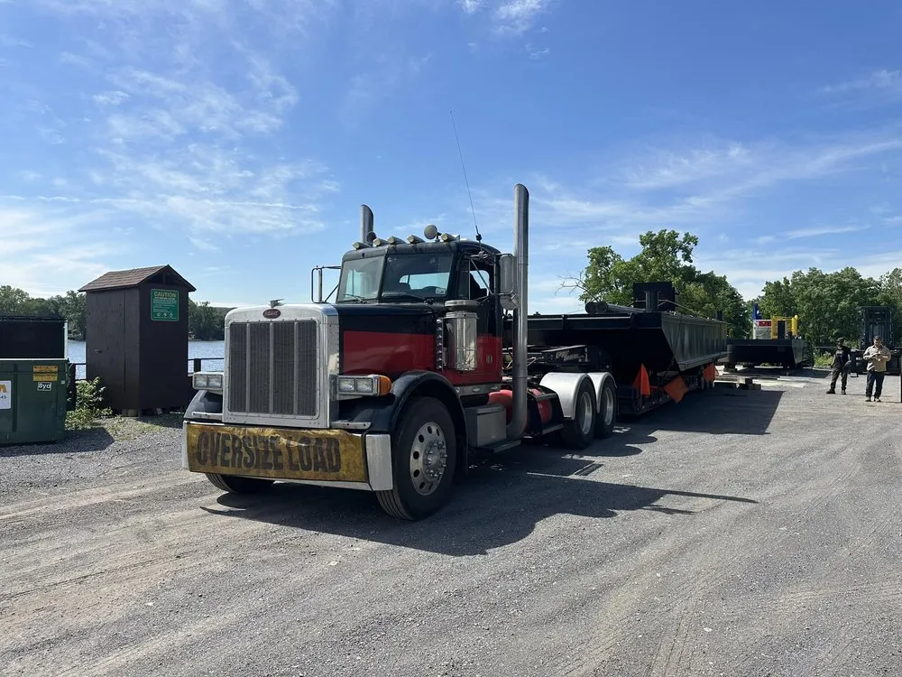 Custom landscape installation in Ravena, NY - J E Frankovic Trucking