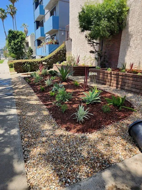 Affordable garden landscaping with custom design in Culver City, CA by J. Gomez Landscaping