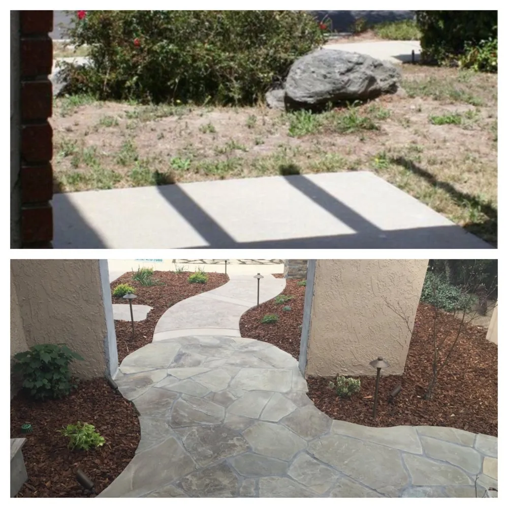 Custom yard cleanup service with custom design across Van Nuys, CA - J J Landscape