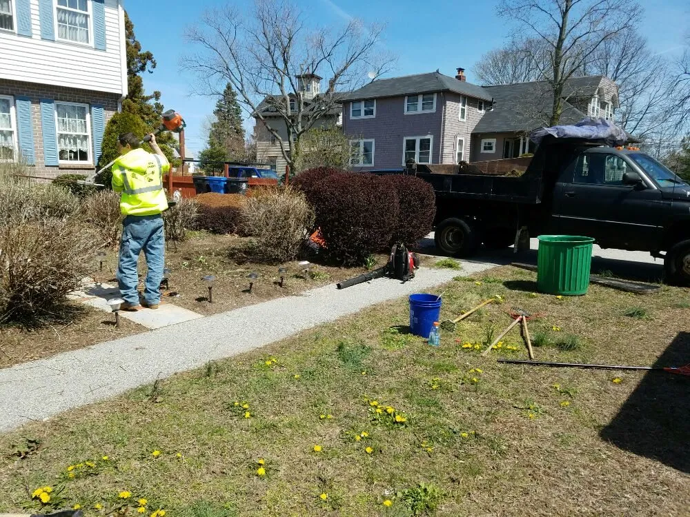 Custom landscape installation in Lincoln, RI - J Kidd Yard Work & Home Improvement