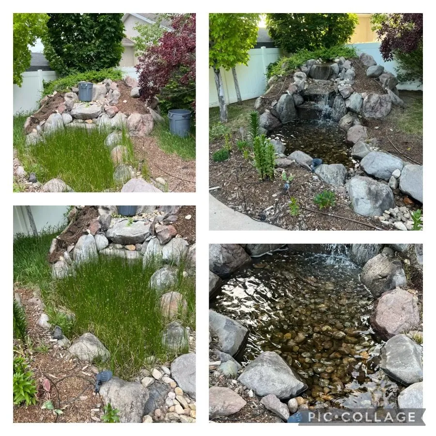 Custom landscape installation in West Jordan, UT by J Landscape & Handyman Services