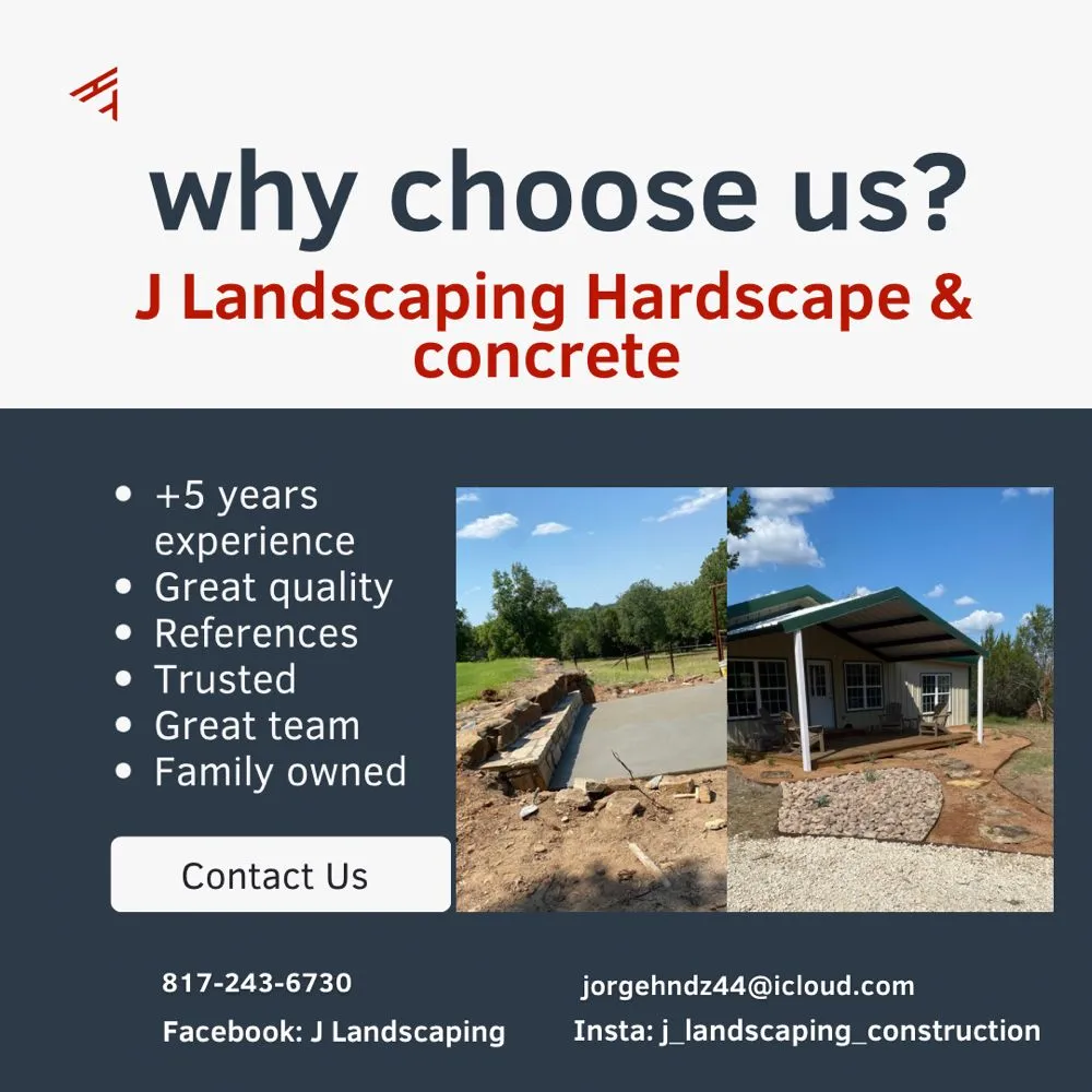Local landscape design in Benbrook, TX - J Landscaping Hardscape & Concrete
