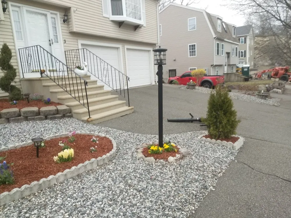 Affordable residential landscaping with custom design in Waltham, MA by J Luna Landscaping Service