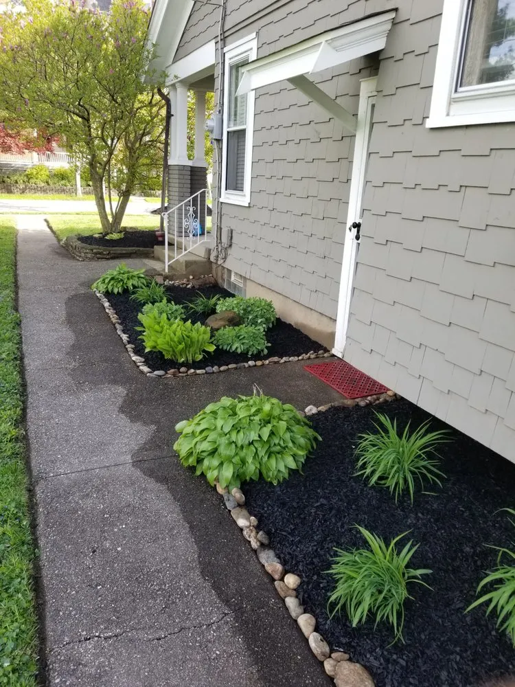 Custom landscape design for homes in Newport, KY by J. Morgan Outdoor Designs