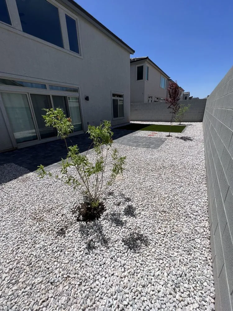 Custom landscape installation in Las Vegas, NV by J-P Landscaping and Maintenance Service