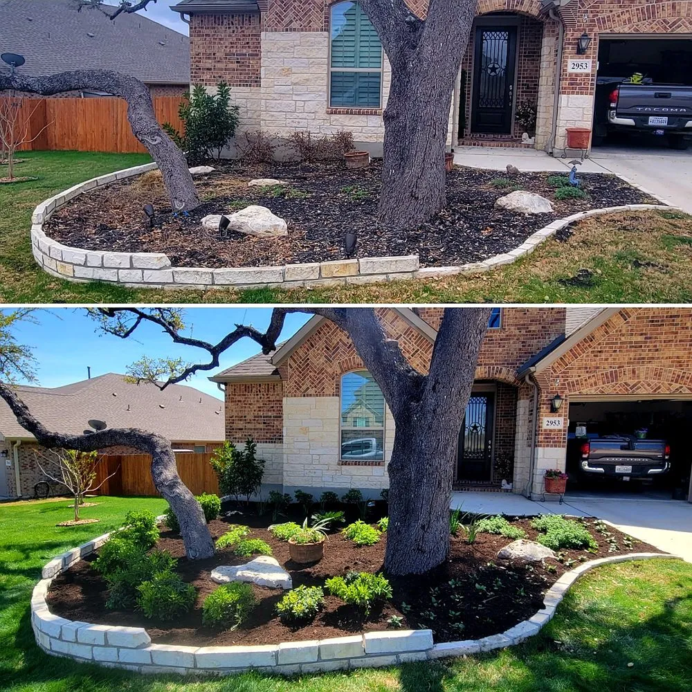 Custom landscaping services for year-round maintenance in San Antonio, TX by J. Ponce and Son Landscaping