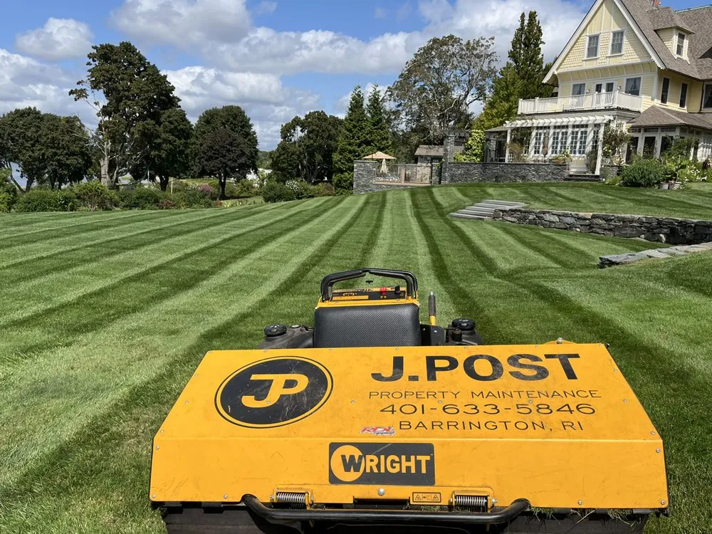 Expert outdoor landscaping with custom design across Barrington, RI - J Post Property Maintenance