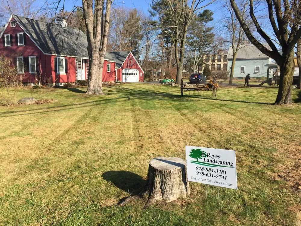 Custom landscape design in Methuen, MA by J. Reyes Landscaping