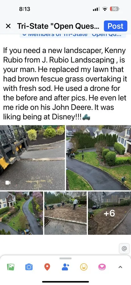 Custom lawn care service for year-round maintenance in Westbury, NY by J Rubio Landscaping