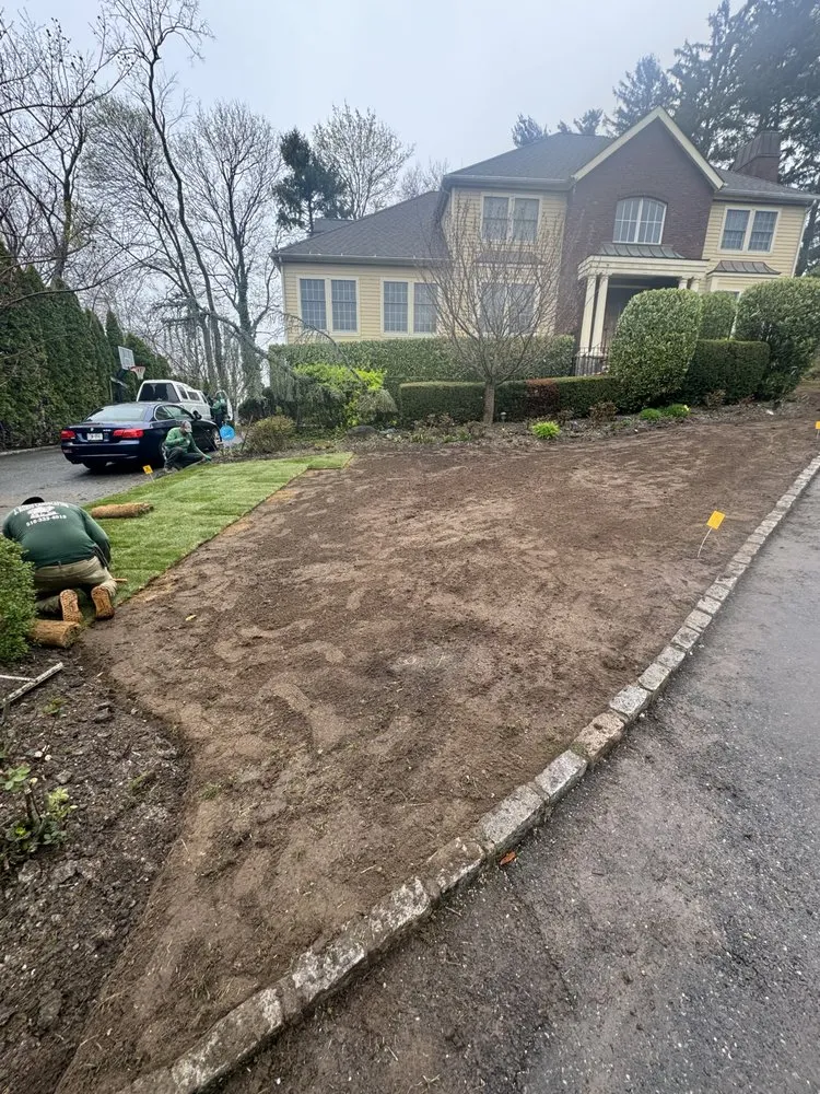 Professional outdoor landscaping in Westbury, NY by J Rubio Landscaping