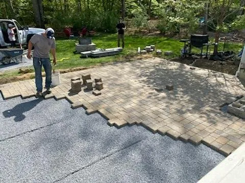 Custom landscape installation in Bristol, RI by J S B Property Management and Lawn Care