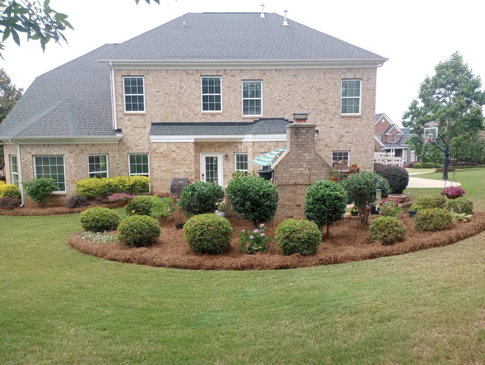 Custom lawn care service with custom design across Columbia, SC - J Smith Pine Needles and Landscaping
