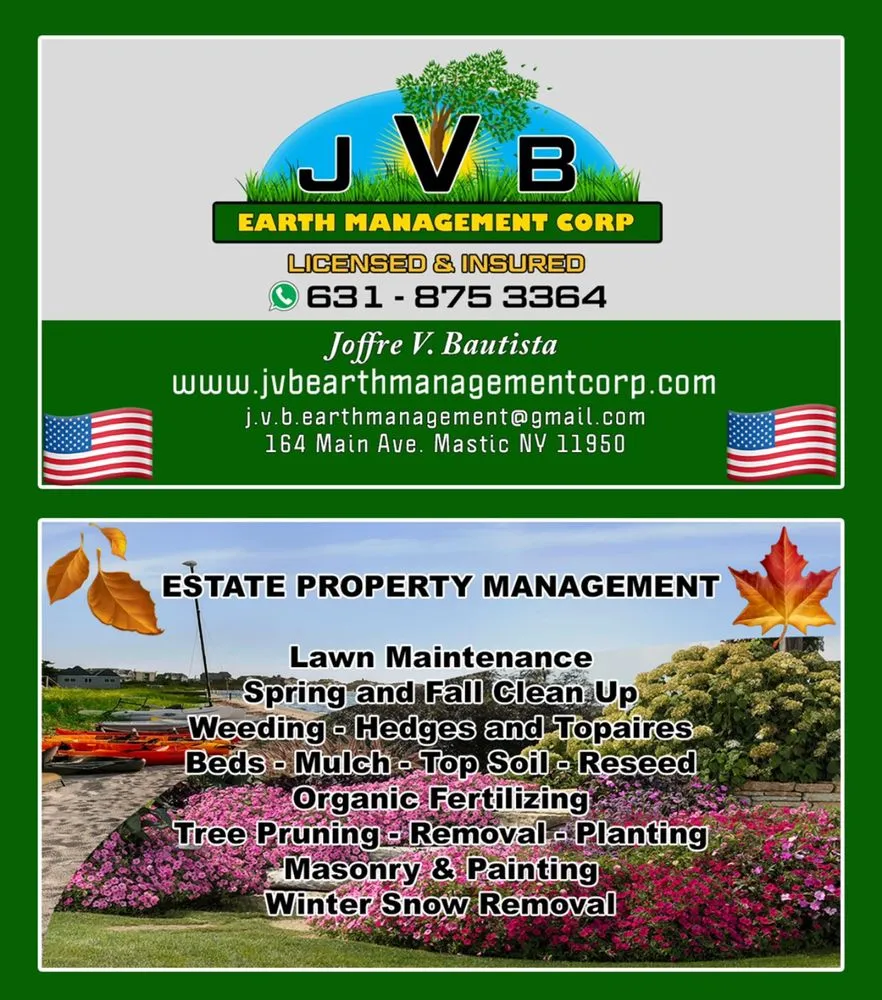 Expert landscape design in Mastic, NY - J V B Earth Management