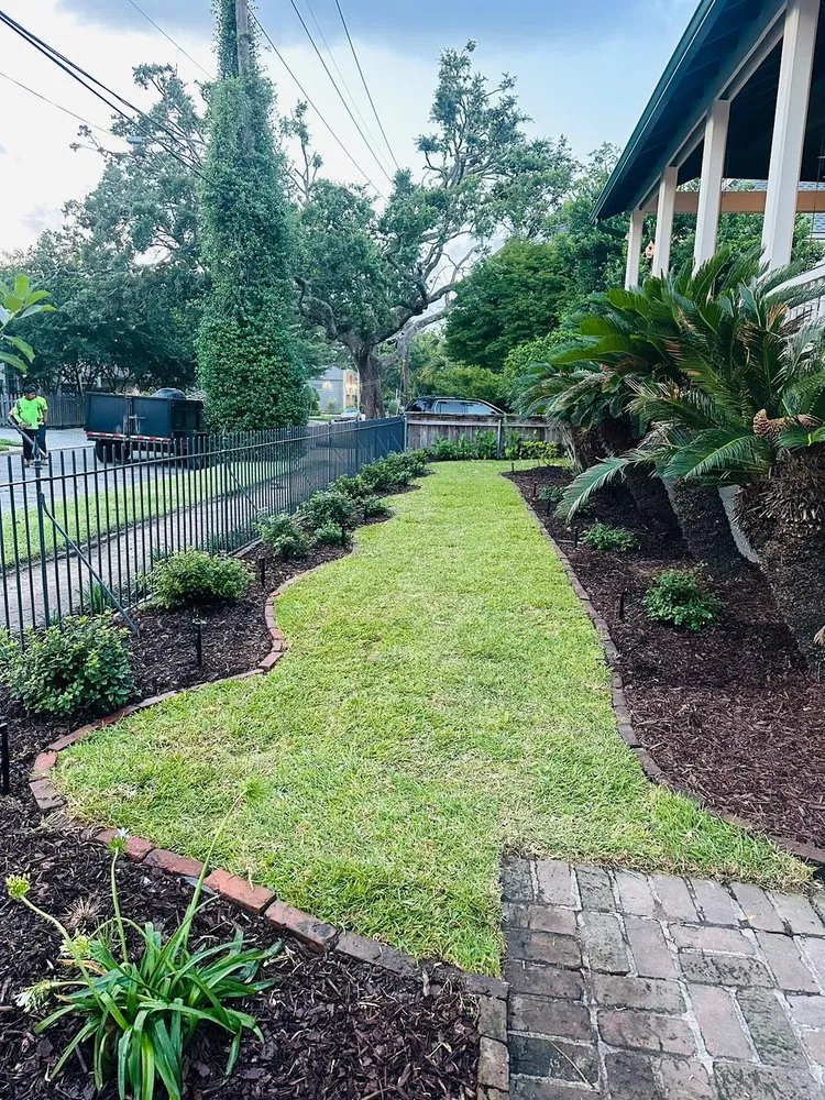 Expert lawn mowing service in Metairie, LA by J V Company