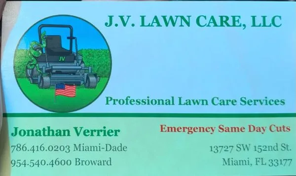 J V Lawncare Logo