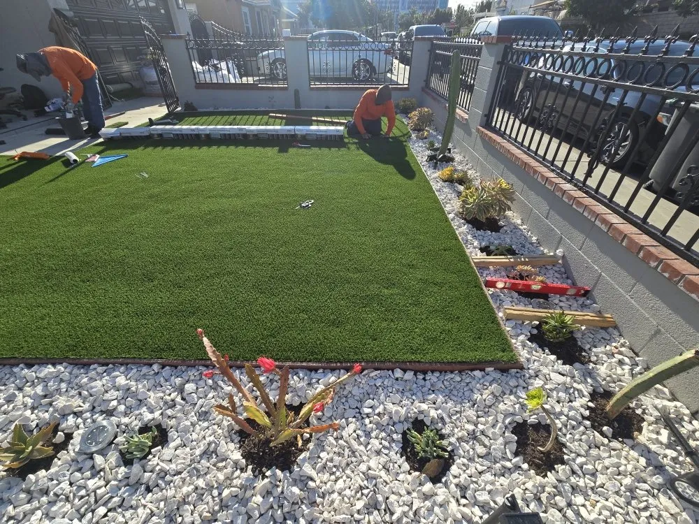 Expert outdoor landscaping in Garden Grove, CA - J. W. Construction