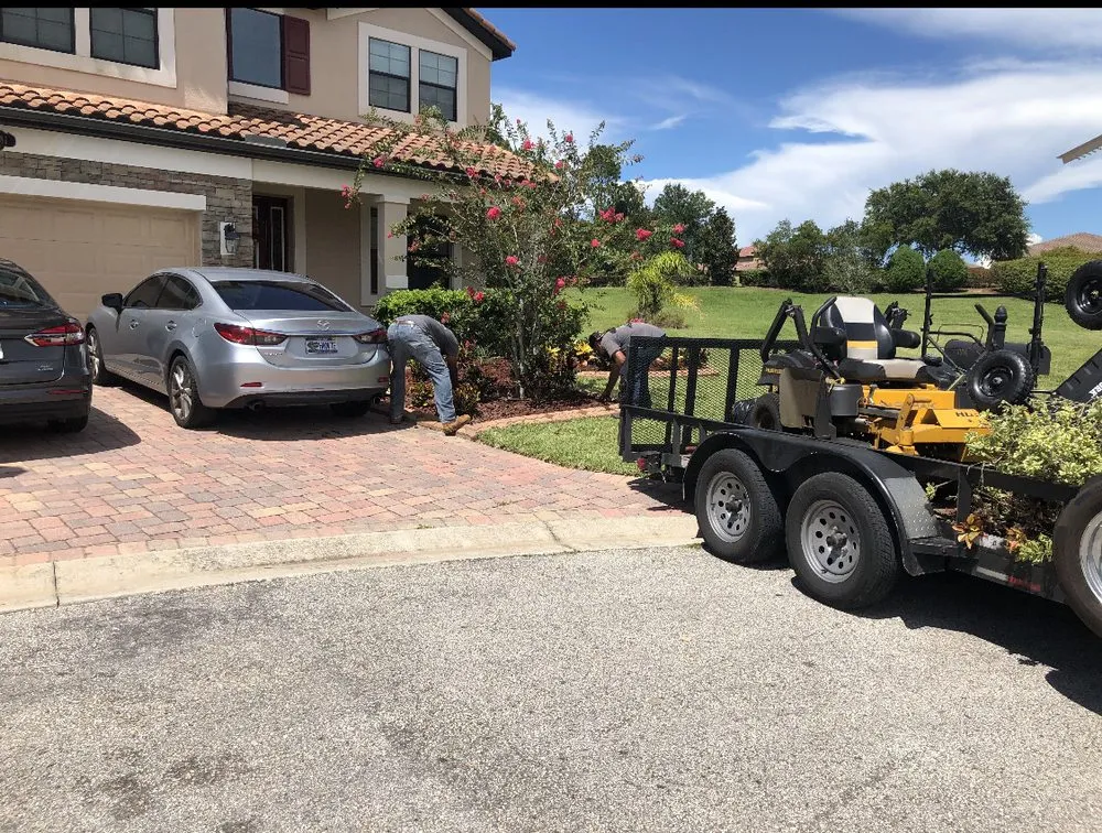 Professional landscape installation in Lakeland, FL by J Weary Lawn Care Services