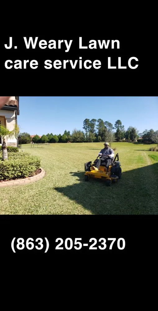Reliable lawn care service in Lakeland, FL - J Weary Lawn Care Services