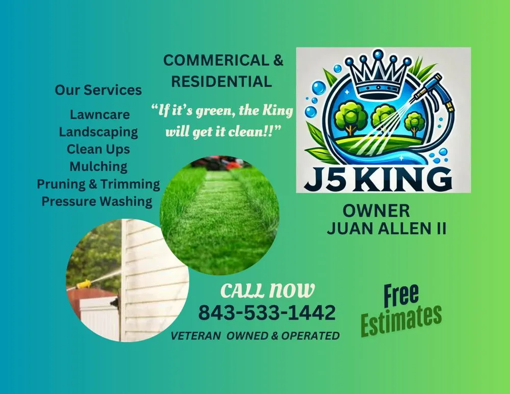Local yard maintenance experts serving Beaufort, SC - J5 King
