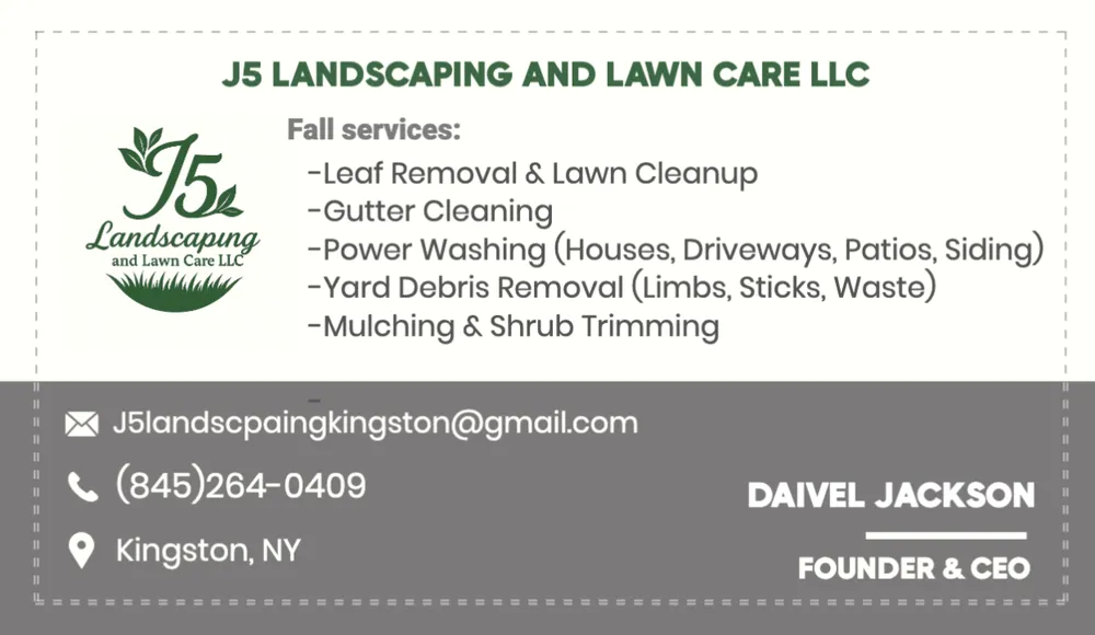 Top-rated landscape design in Kingston, NY - J5 Landscaping and Lawn care