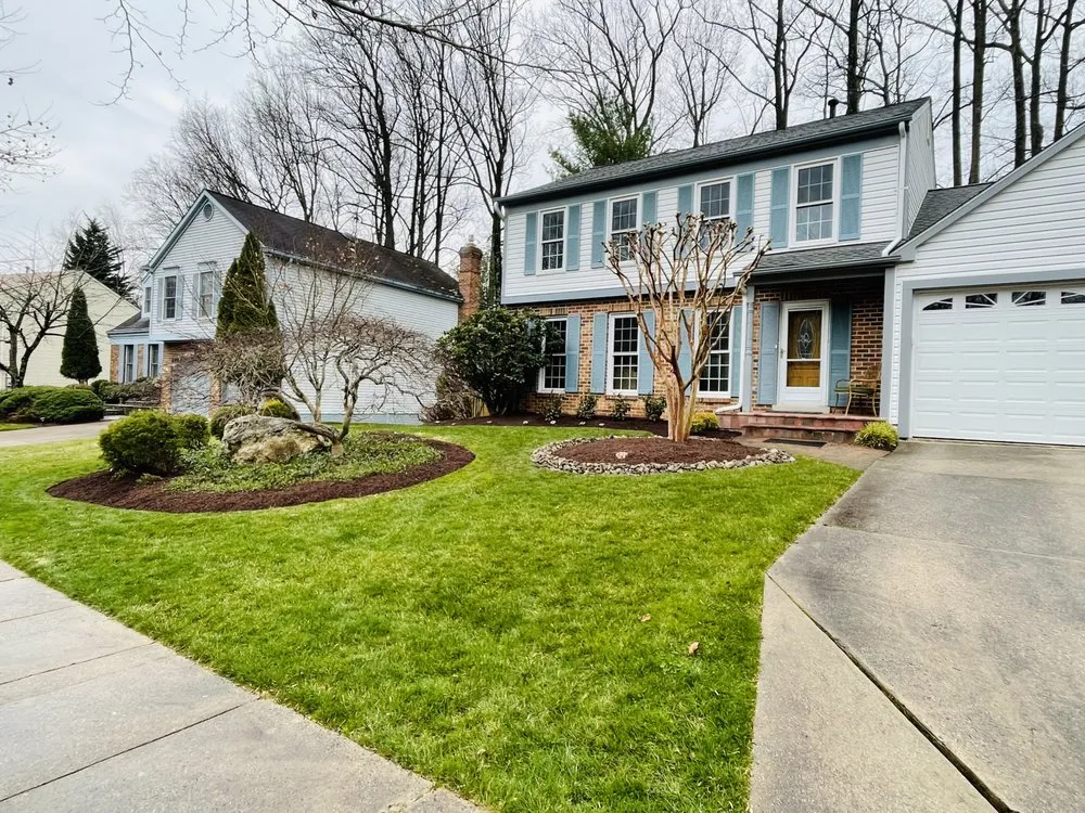 Professional lawn mowing service with custom design in Frederick, MD by J&A