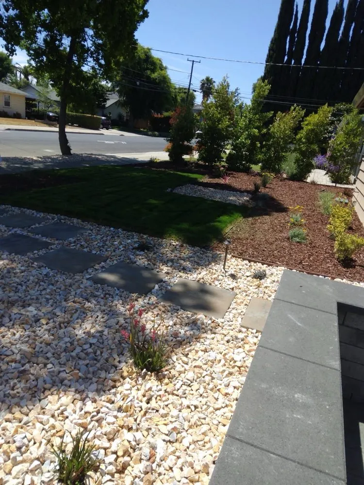 Custom landscape design in Hanford, CA by JA Gardening Service