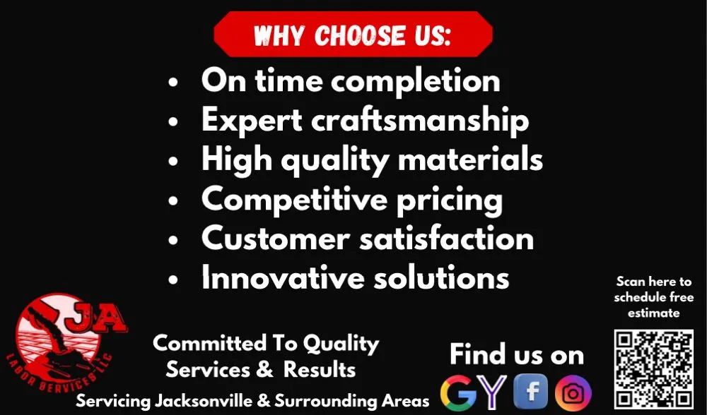 Reliable lawn mowing service in Jacksonville, FL by JA Labor Services