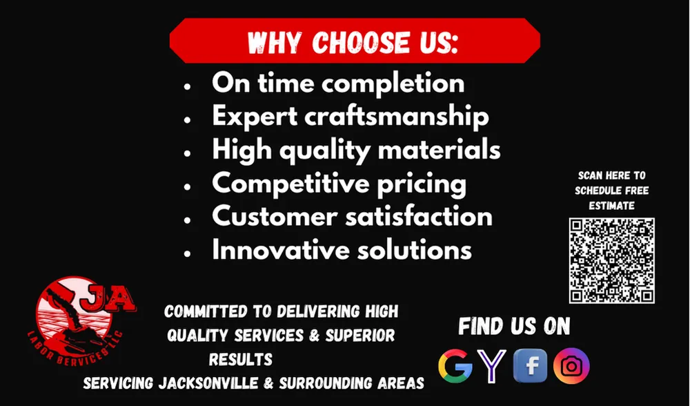 Trusted yard cleanup service experts serving Jacksonville, FL - JA Labor Services