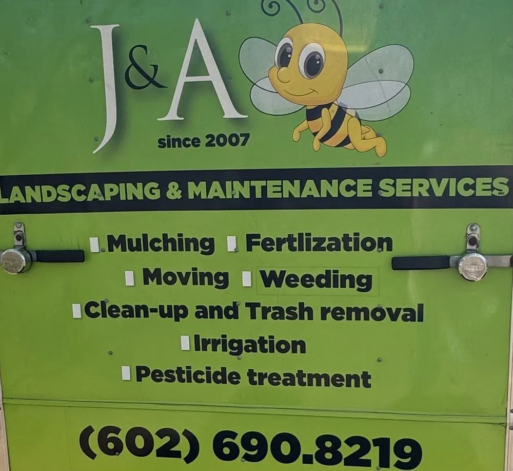 Professional yard maintenance in Goodyear, AZ - J&A Landscaping Services