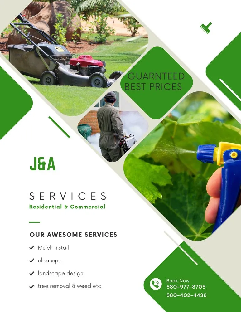 Expert outdoor landscaping in Enid, OK - J&A Lawn Service