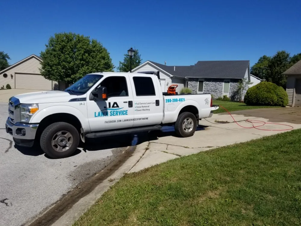Professional landscape installation for residential properties in Fort Wayne, IN by JA Lawn Service