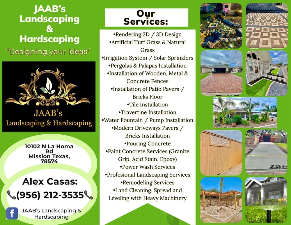 Custom outdoor landscaping in Mission, TX - Jaabs Landscaping