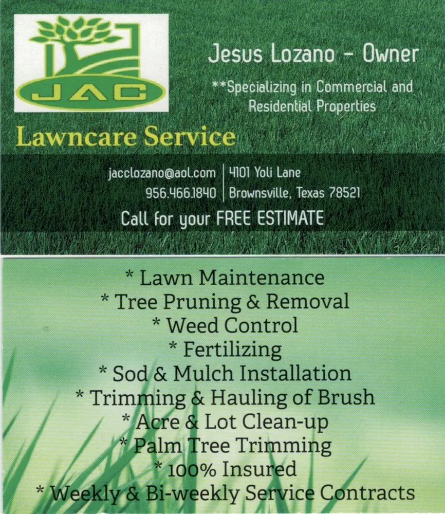 Expert landscape design in Brownsville, TX by JAC Lawncare Service