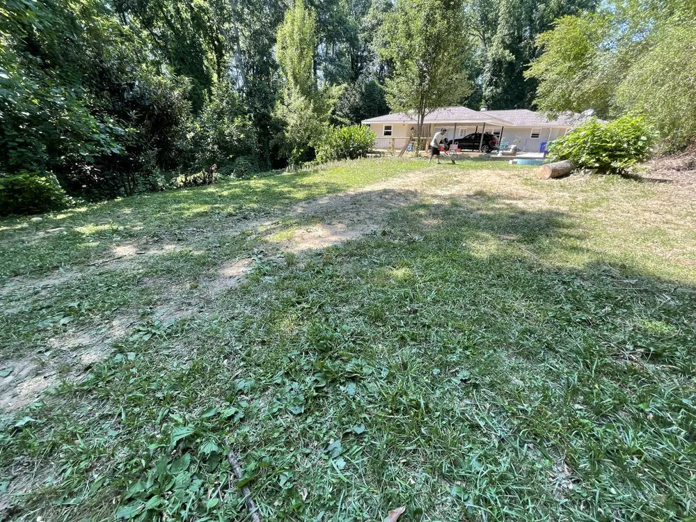 Professional residential landscaping with custom design in Atlanta, GA by Jacen & Johnnie’s Lawncare and Landscaping