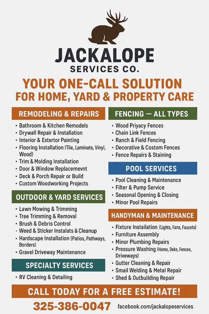 Top-rated lawn care service for homes across Cross Plains, TX - Jackalope Services