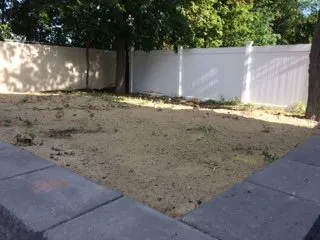 Custom landscape installation in Brockton, MA by Jackson Maintenance and Landscape Design